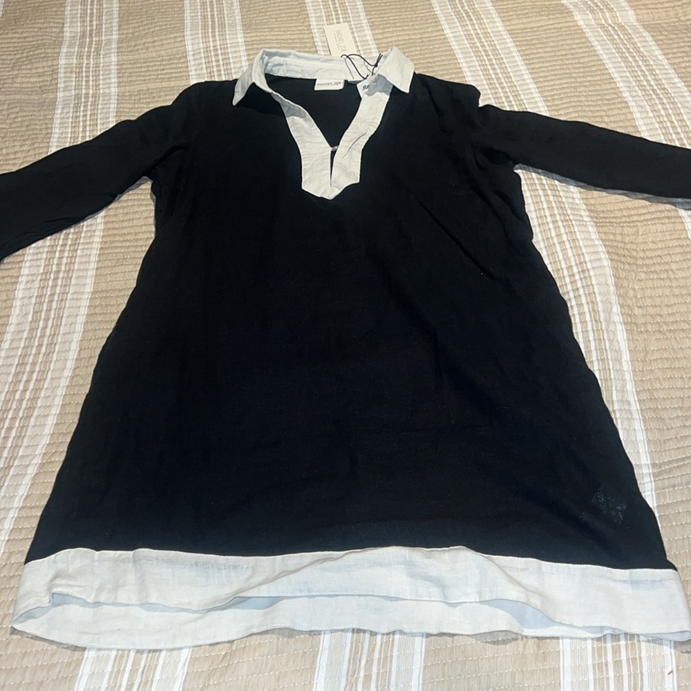 Rachel Zoe, linen light beach cover-up dress Small New